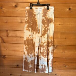 Mate The Label Organic Thermal Wide Leg Tie Dye Waffle Lounge Pants Women’s XS